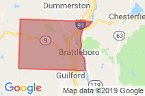 Brattleboro map